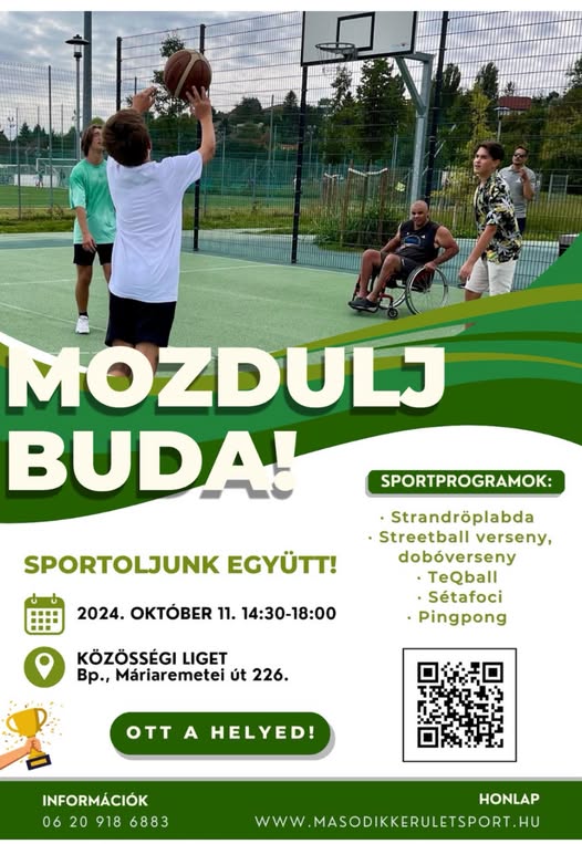 Mozdulj Buda! – Többféle mozgásforma a város különböző pontjain